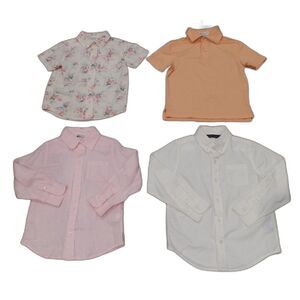 Janie and Jack - Peter Millar button down polo Lot of 4 boys shirts Sizes 3-4